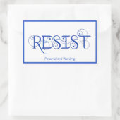 Sticker Rectangulaire RÉSISTER démocrate (Sac)