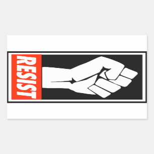 Sticker Rectangulaire résistez