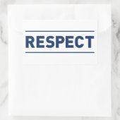 Sticker Rectangulaire Respect (Sac)
