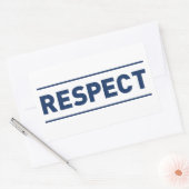 Sticker Rectangulaire Respect (Enveloppe)