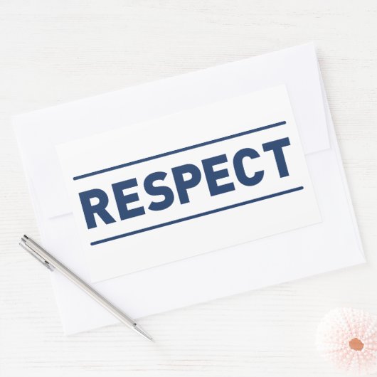 Sticker Rectangulaire Respect (Enveloppe)