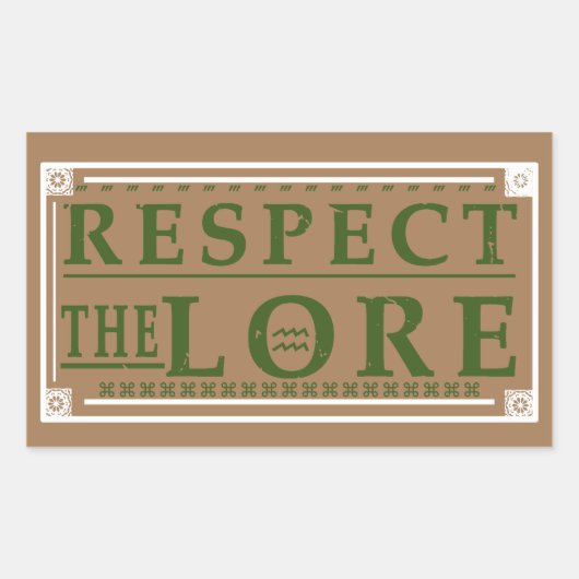 STICKER RECTANGULAIRE RESPECTER LE GROUPE DE TRAVAIL LORE (Devant)