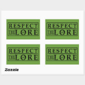STICKER RECTANGULAIRE RESPECTEZ LE SEIGNEUR (Feuille)