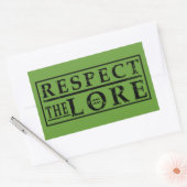 STICKER RECTANGULAIRE RESPECTEZ LE SEIGNEUR (Enveloppe)
