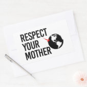 Sticker Rectangulaire Respectez votre mère (Enveloppe)