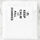 Sticker Rectangulaire Restez calme (Sac)
