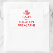Sticker Rectangulaire Restez calme et concentrez-vous sur les alarmes in (Sac)