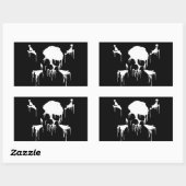 Sticker Rectangulaire Restez congelé (Feuille)