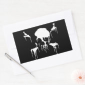 Sticker Rectangulaire Restez congelé (Enveloppe)