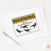 Sticker Rectangulaire Restez en dehors ! SYMBOLE VÉCRATEUR (Enveloppe)