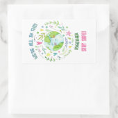 Sticker Rectangulaire Restez en sécurité ! (Sac)