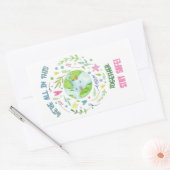 Sticker Rectangulaire Restez en sécurité ! (Enveloppe)