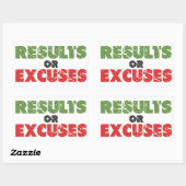 Sticker Rectangulaire Résultats ou exemples | Devis de construction du c (Feuille)