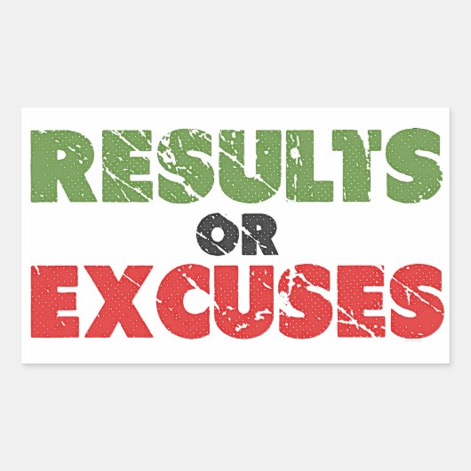 Sticker Rectangulaire Résultats ou exemples | Devis de construction du c (Devant)