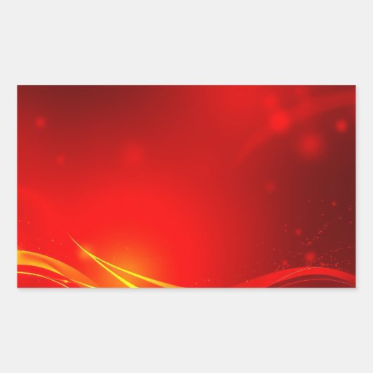Sticker Rectangulaire Résumé rouge (Devant)