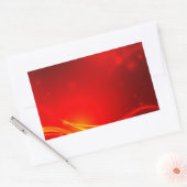 Sticker Rectangulaire Résumé rouge (Enveloppe)