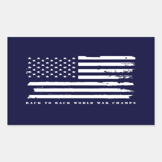 Sticker Rectangulaire Retour à l'arrière de la guerre mondiale Champs, d