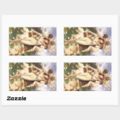 Sticker Rectangulaire Retour du printemps (Le Printemps) par Bouguereau (Feuille)