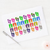 Sticker Rectangulaire Retourner le long (Enveloppe)