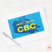 Sticker Rectangulaire Rétro 1958-1966 (Enveloppe)