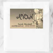 Sticker Rectangulaire Retro Avon Représentant (Sac)