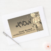 Sticker Rectangulaire Retro Avon Représentant (Enveloppe)