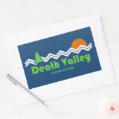 Sticker Rectangulaire Rétro du parc national de Death Valley (Enveloppe)