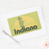 Sticker Rectangulaire Retro Indiana (Enveloppe)