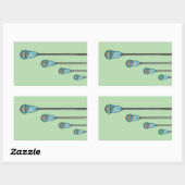 Sticker Rectangulaire Retro parking meter (Feuille)