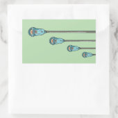 Sticker Rectangulaire Retro parking meter (Sac)