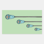 Sticker Rectangulaire Retro parking meter (Devant)