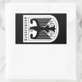 Sticker Rectangulaire Retro - République fédérale d'Allemagne Bundeswehr (Sac)