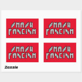 Sticker Rectangulaire Retro Rocker - Le fascisme escamotable (Feuille)