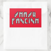 Sticker Rectangulaire Retro Rocker - Le fascisme escamotable (Sac)