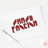 Sticker Rectangulaire Retro Rocker - Le fascisme escamotable (Enveloppe)