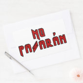 Sticker Rectangulaire Retro Rocker - No Pasaran (Enveloppe)