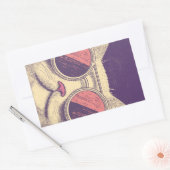 Sticker Rectangulaire Retro Vintage Cat (Enveloppe)