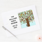 Sticker Rectangulaire Réunion familiale (Enveloppe)