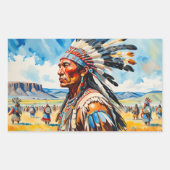 STICKER RECTANGULAIRE RÉUNION SUR LES PLAINES (Devant)