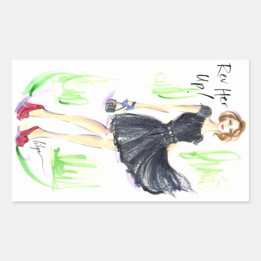 Sticker Rectangulaire Rev. Up (Devant)