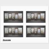 Sticker Rectangulaire Rêve (Feuille)