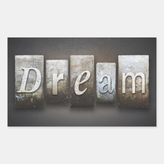 Sticker Rectangulaire Rêve (Devant)