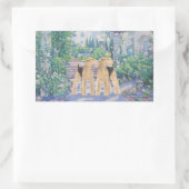 Sticker Rectangulaire Rêve de Lavande (Sac)