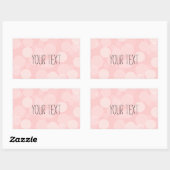 Sticker Rectangulaire Rêve rose (Feuille)