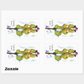 Sticker Rectangulaire Rêve Technicolor ! (Feuille)