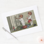 Sticker Rectangulaire Réveillez-vous son joli enfant de Noël (Enveloppe)