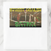 STICKER RECTANGULAIRE REVENDEUR DE RUE SATIVA (Sac)