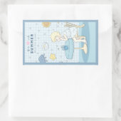 Sticker Rectangulaire 🌊✩ Rêves d'été en mer ✩🌊 (Sac)