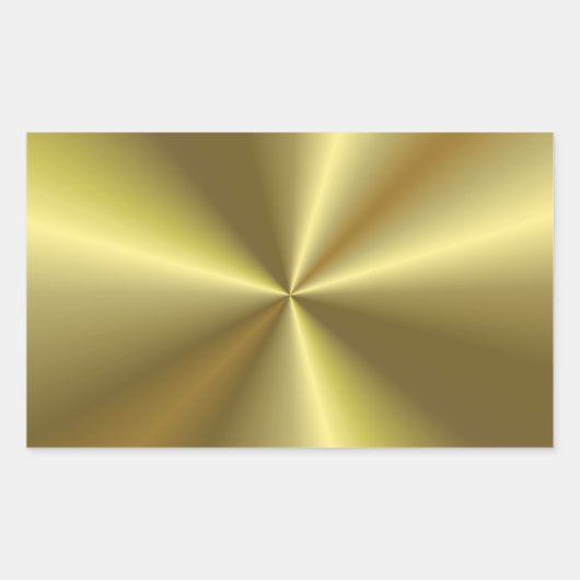 Sticker Rectangulaire Revêtement métallique moderne Faux Gold Blank tend (Devant)