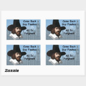 Sticker Rectangulaire Reviens Le Guy Fawkes Tout Est Pardonné (Feuille)
